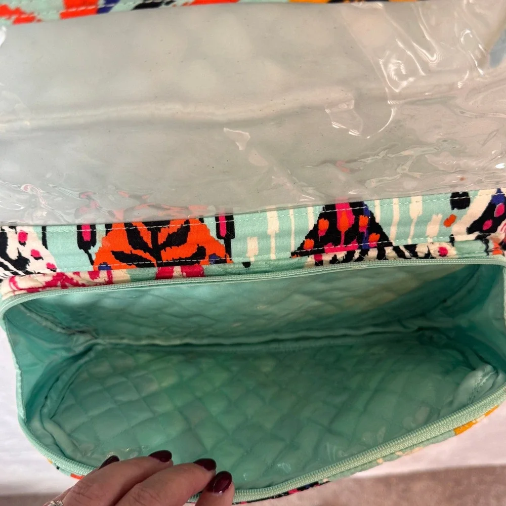Vera‎ Bradley Hanging Travel Organizer Cosmetic Bag Makeup Toiletry Pouch Pueblo